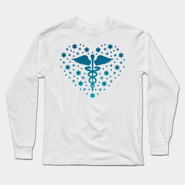 Medicine Heart Long Sleeve T-Shirt by JFDesign123